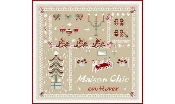 Maison chic en hiver