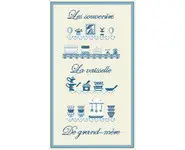 Vaisselle bleue de grand mère